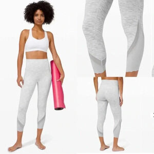 Lululemon Wunder Under High Rise Scalloped Hem Crop 23” size 4